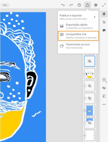 Comentários em documentos na nuvem – Compartilhar para revisão