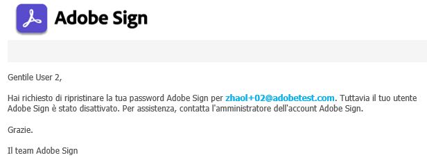 Account e-mail inattivo
