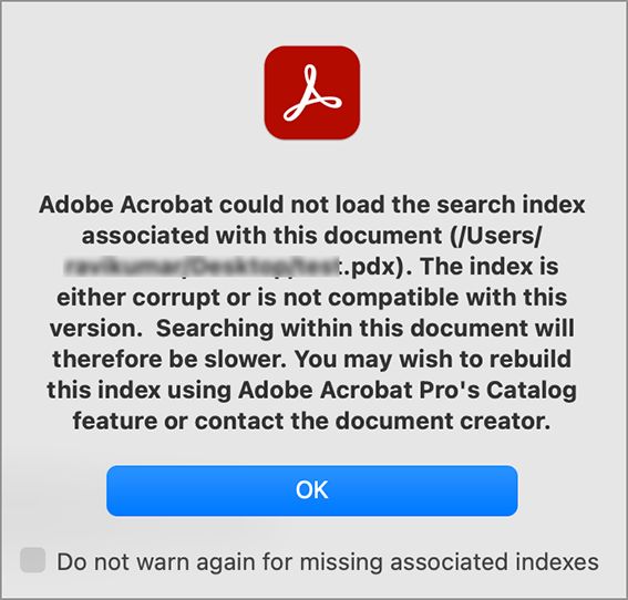 Napaka, da iskalne datoteke kazala ni bilo mogoče naložiti
