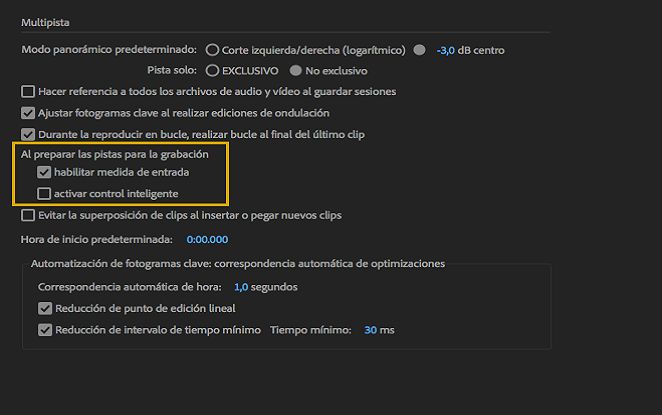 Medición de entrada