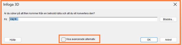 Välj Visa avancerade alternativ
