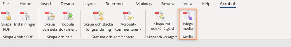Alternativet Infoga media