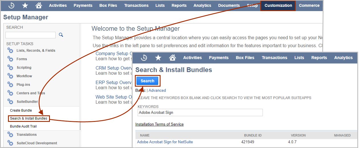 installare il bundle
