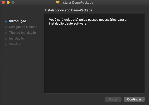 Instalar o pacote