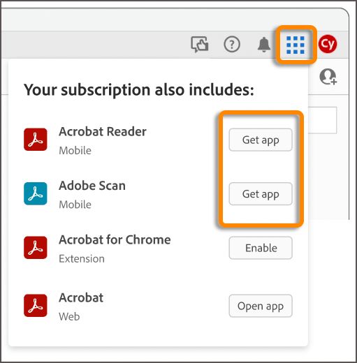 Instalowanie aplikacji mobilnych z menu składanego