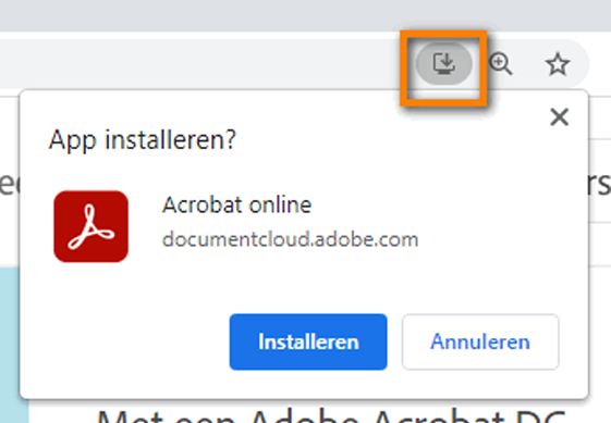 Acrobat online installeren