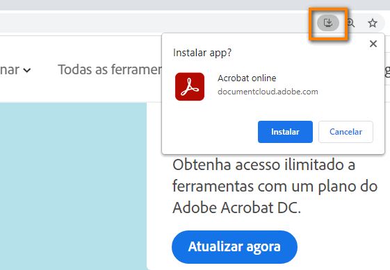 Instalar o Acrobat online
