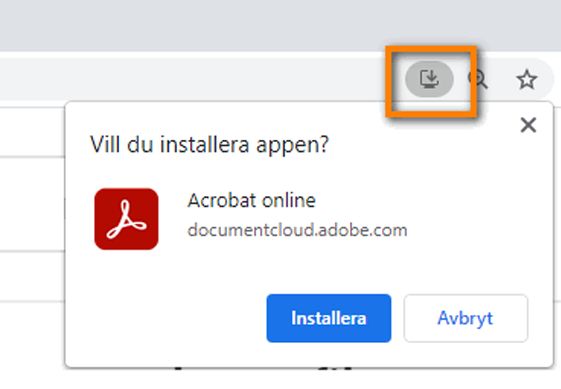 Installera Acrobat online