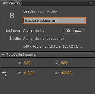 Nazwa wystąpienie klipu wideo