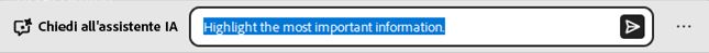 Casella dell’Assistente IA per un documento di tipo istruzioni.