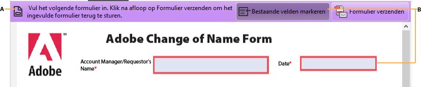 Interactief formulier in Acrobat