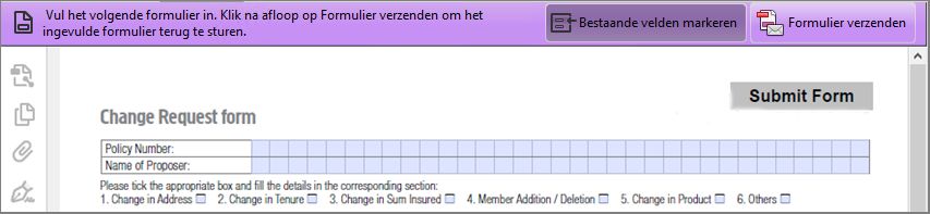 Interactieve formulieren in Acrobat Reader