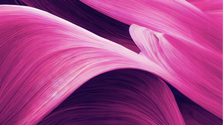 AI generated pink leaves made with Adobe Firefly