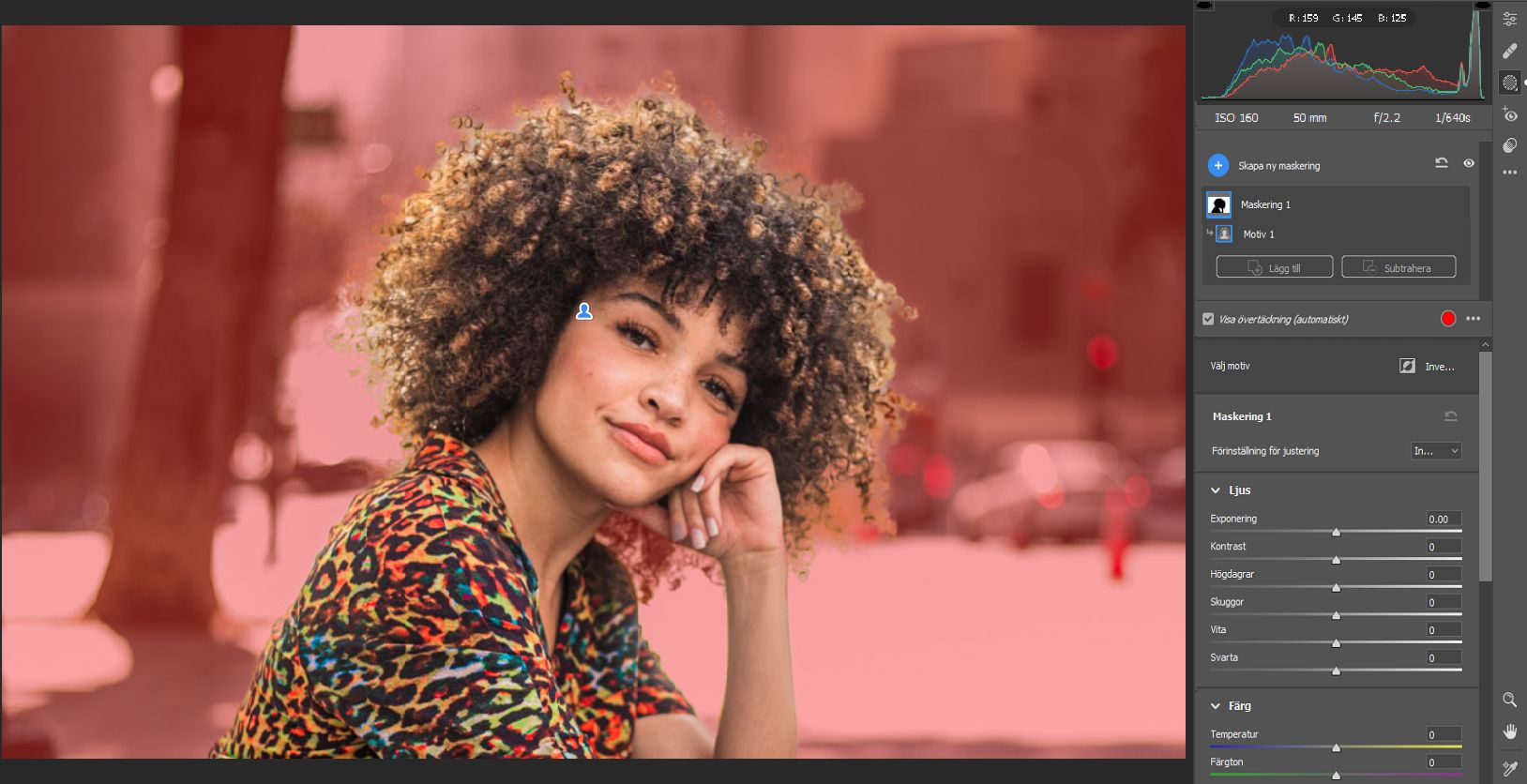 Invertera motivmarkeringen