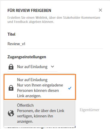 Nur mit Einladung