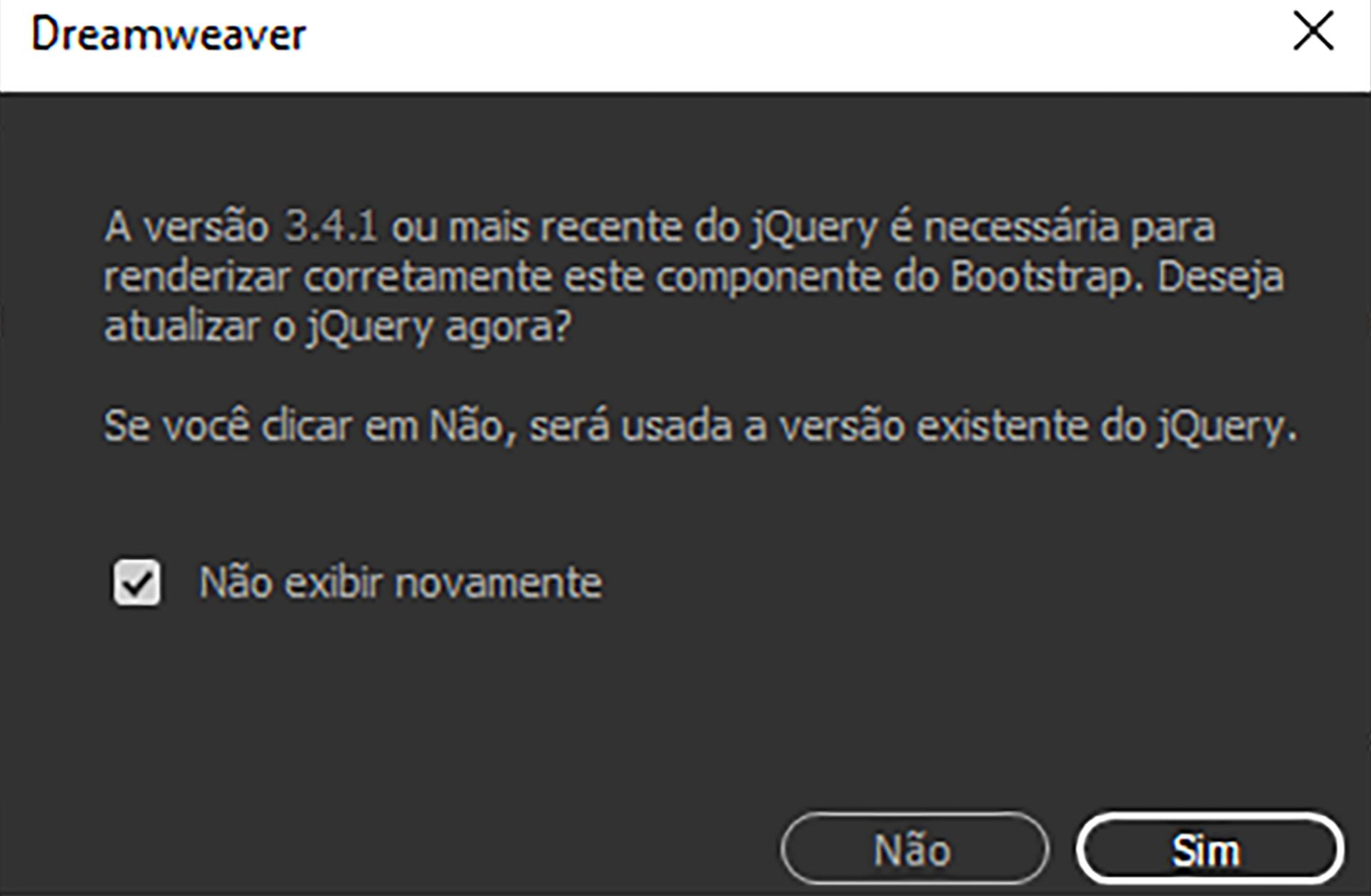 Caixa de diálogo pop-up do jQuery