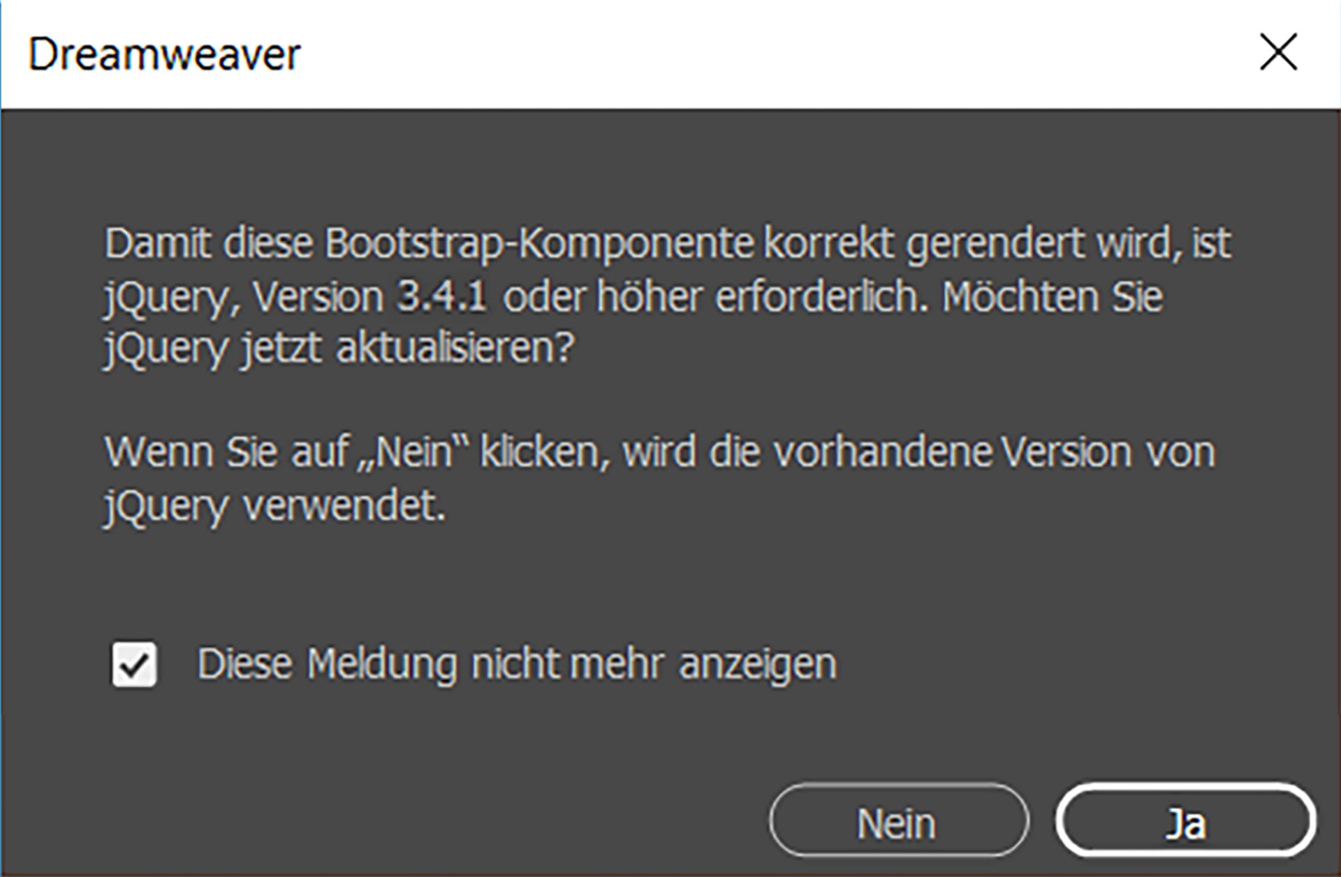 Popup-Dialogfeld für jQuery
