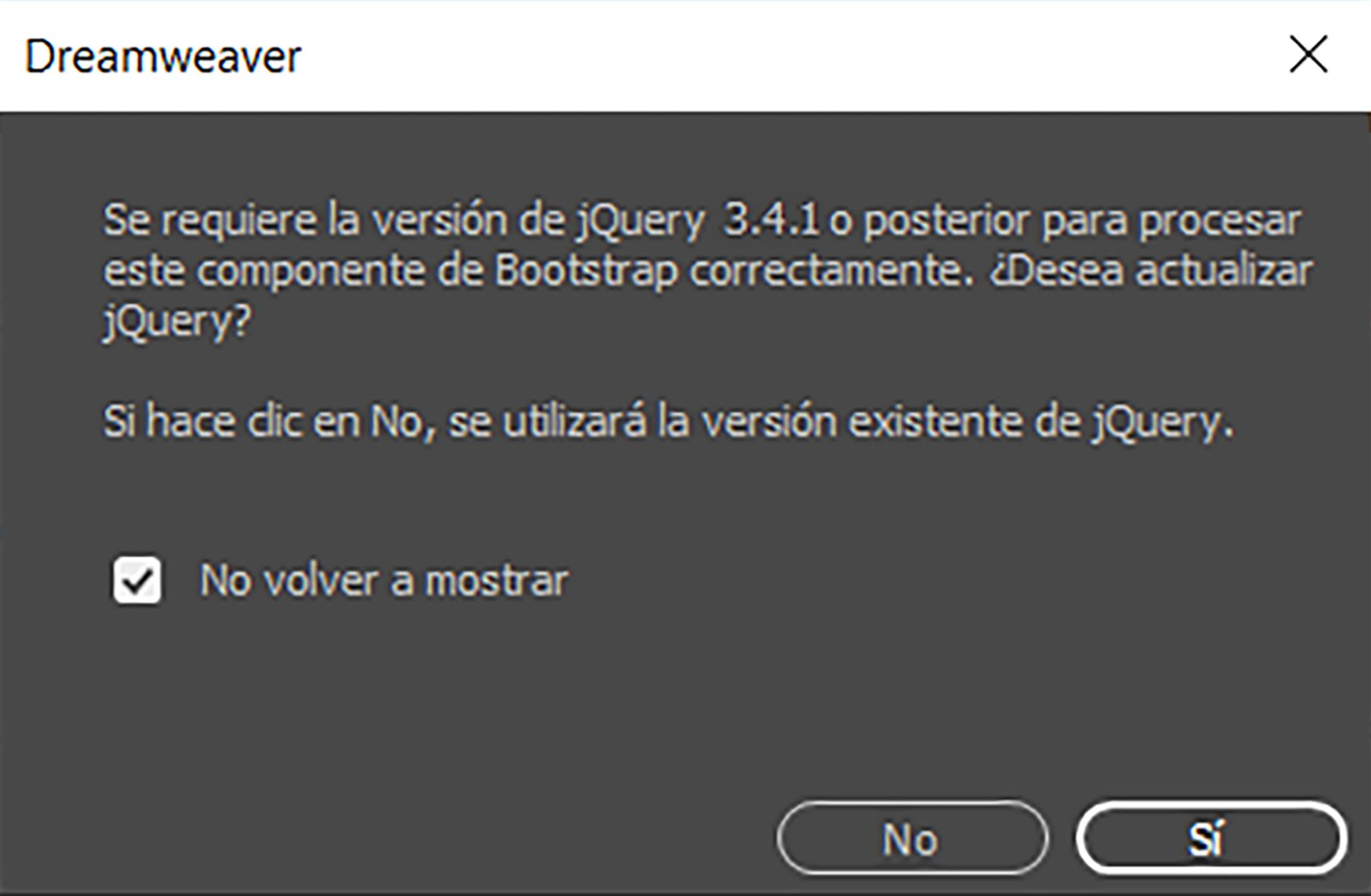 Diálogo emergente de jQuery