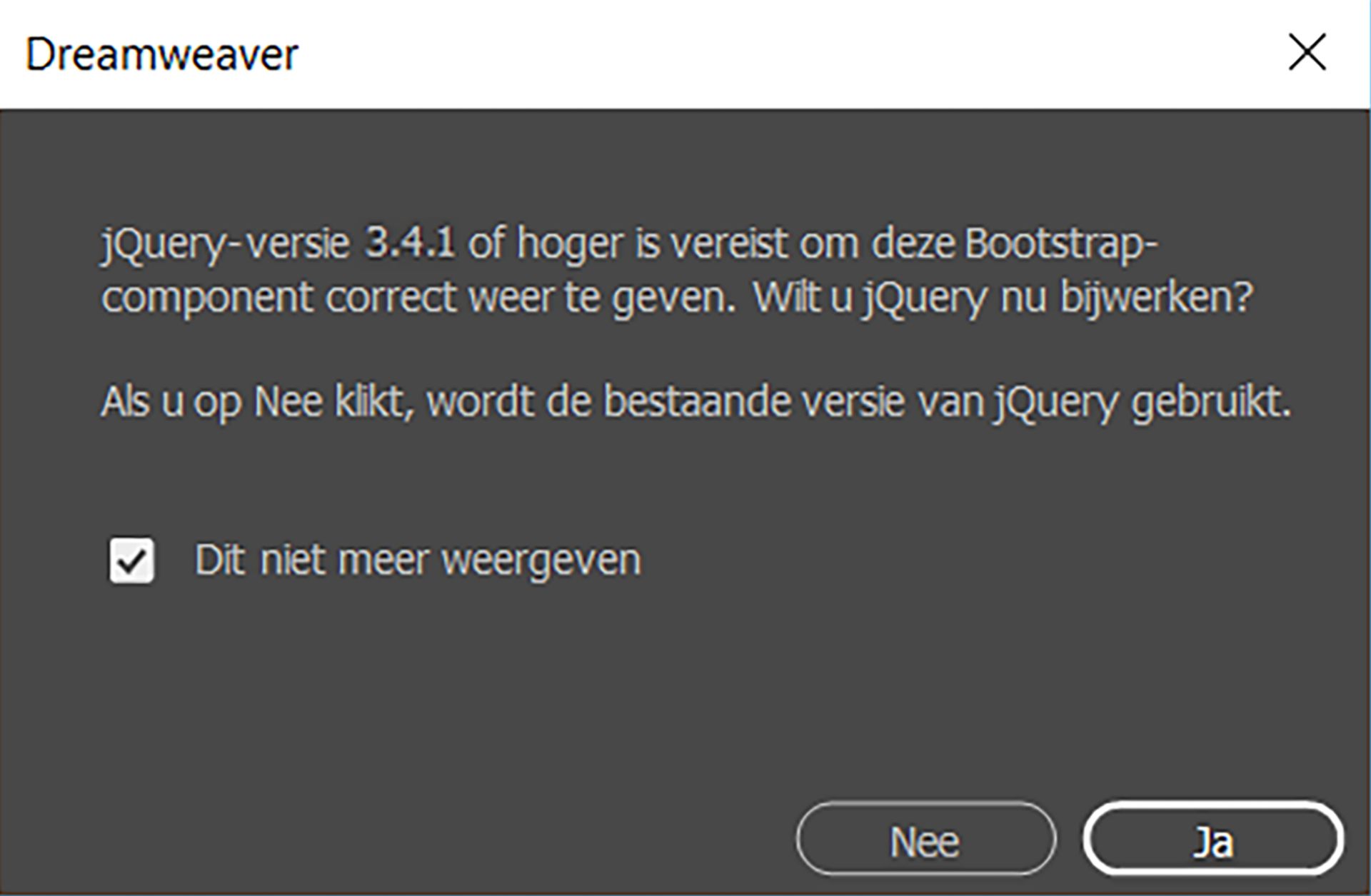 jQuery-popup-dialoogvenster