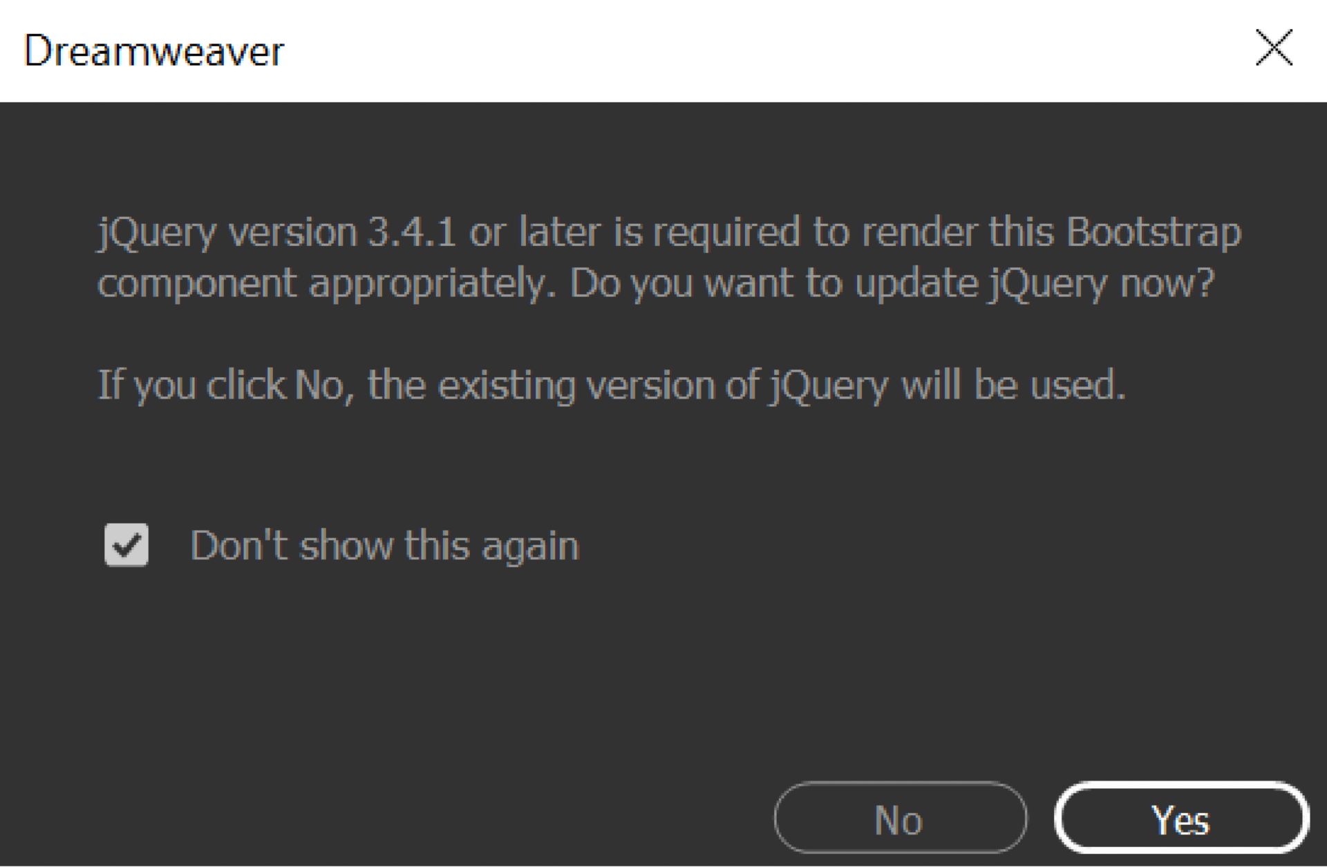 حوار jQuery المنبثق