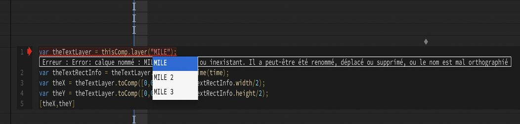 Suggestions automatiques de nom de calque