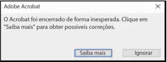 Selecione Saiba mais para ver as etapas de solução de problemas para a falha