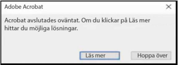 Välj Läs mer för att stegvis felsöka kraschproblemet