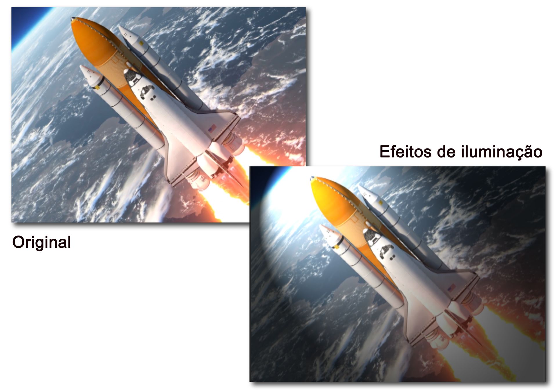 efeitos de iluminação