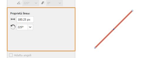 Proprietà delle forme dinamiche | Linea