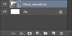 Połączony obiekt inteligentny w panelu Warstwy w programie Photoshop
