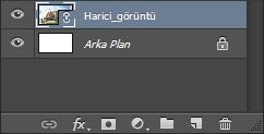 Photoshop Katmanlar panelinde Bağlı Akıllı Nesne