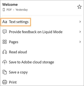liquid-mode-text-settings