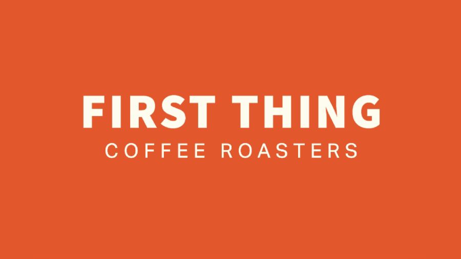 Wordmark logo created with an Adobe Express template for a coffee company