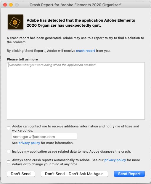 Crash Reporter — macOS