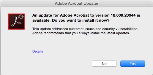 Acrobat updater