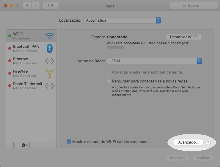Configurar seu proxy no Mac para trabalhar com bibliotecas - Etapa 3