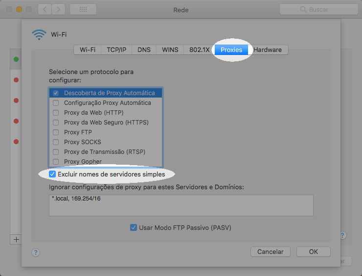 Configurar seu proxy no Mac para trabalhar com bibliotecas - Etapa 5
