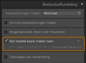 Een tweede kopie maken naar