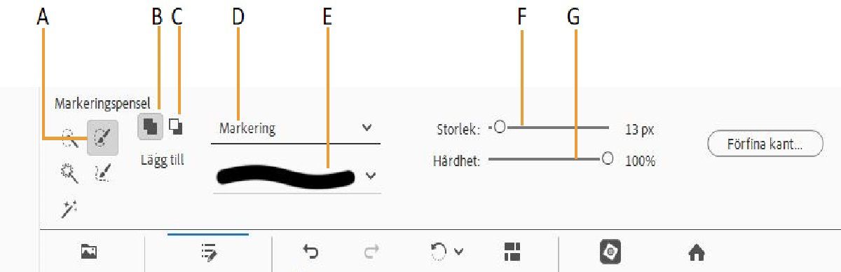 Verktyget Markeringspensel