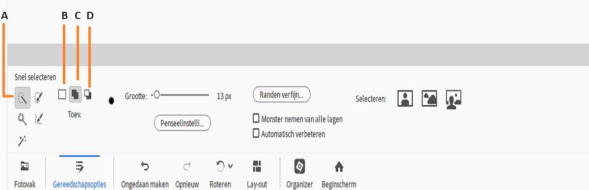 Tool Snelle selectie