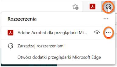 Wybierz ikonę menu trzy kropki, aby uzyskać więcej opcji