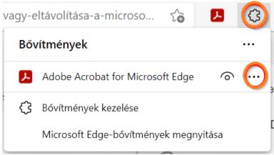 Három pontos menü a további lehetőségekhez