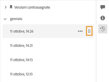 Assegnare un nome a questa versione