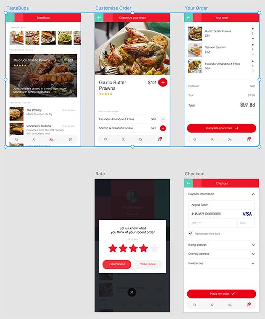 동시에 선택된 여러 아트보드