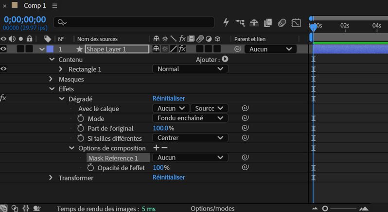 Interface de référence de masque