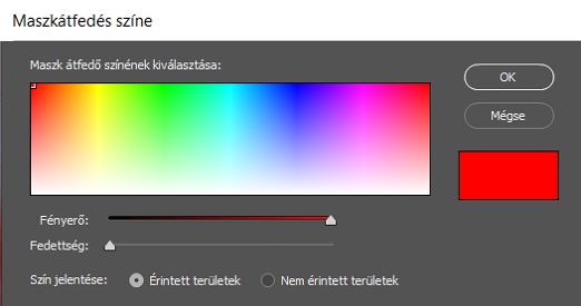 Válasszon egy színt a maszkátfedéshez