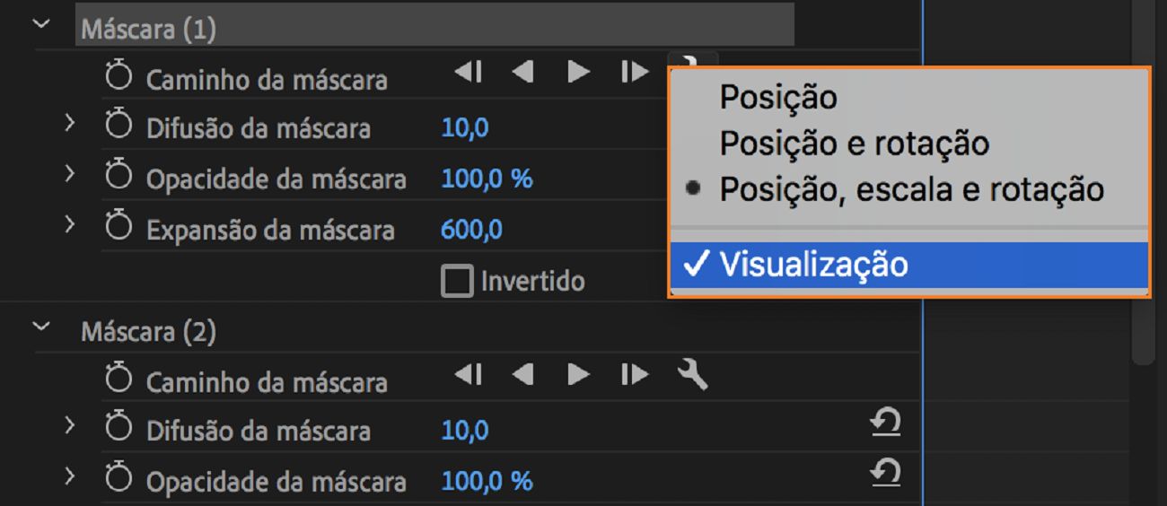Visualização de máscara
