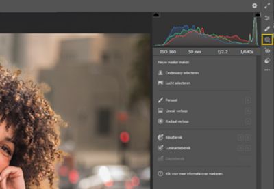 Maskeren in Camera Raw