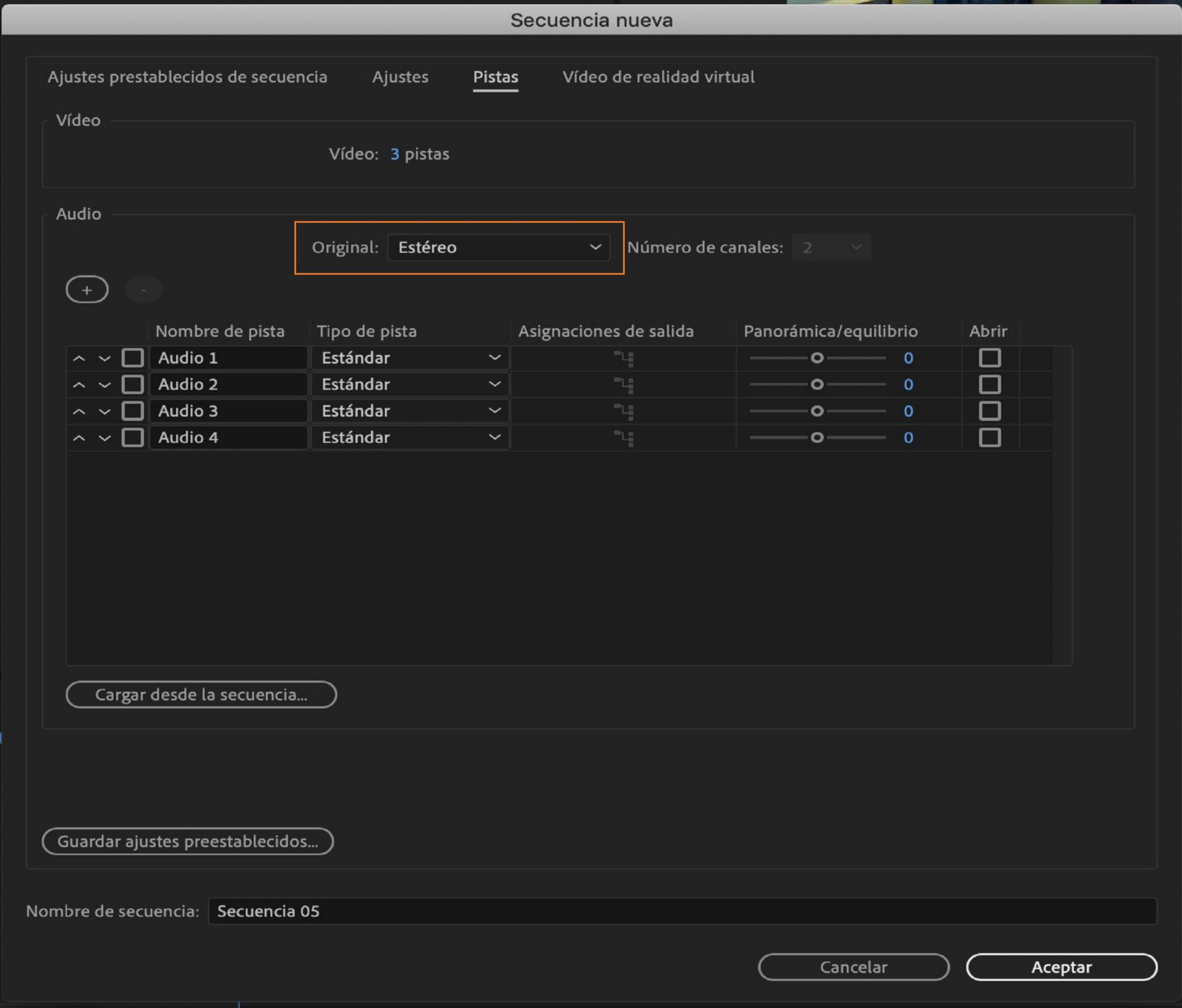 Pista de audio maestra