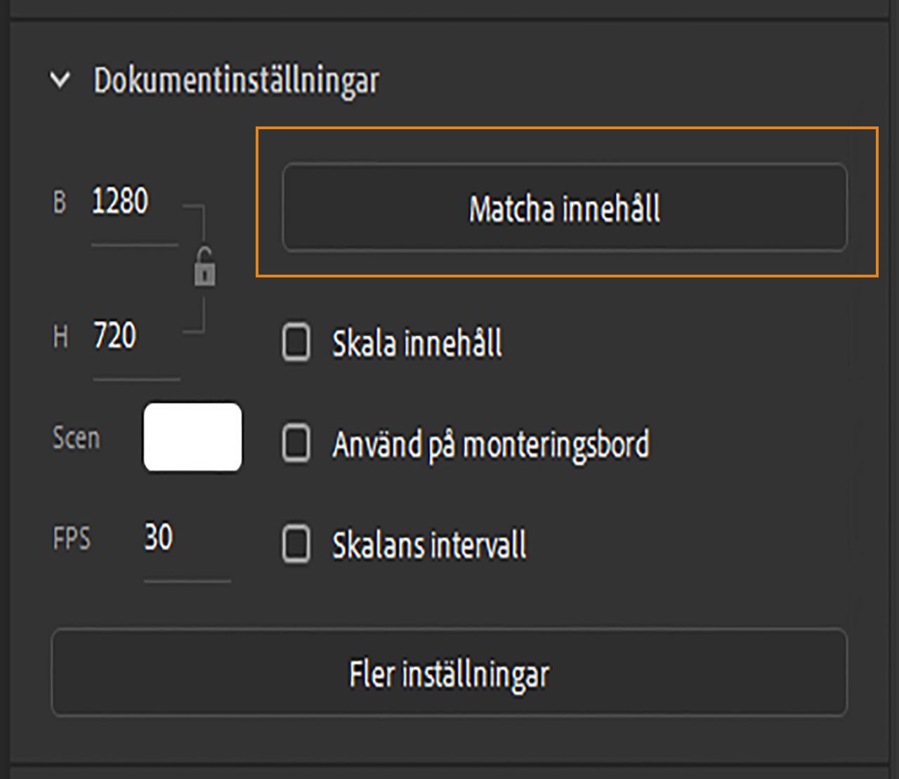 Alternativ för att matcha innehåll